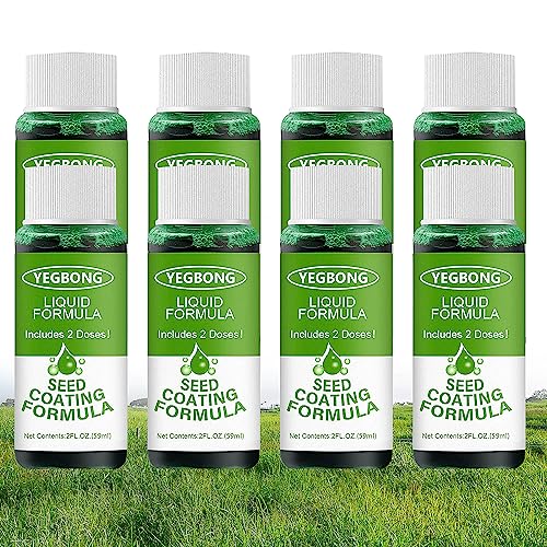 8 PCS Green Grass Lawn Spray, Greenrevive Hydroseeding Lawn Solution Grass Seed Spray,Liquid Grass Seed Spray for Lawn,Hydro Grass Seed Spray（59ml）