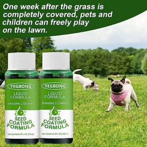 8 PCS Green Grass Lawn Spray, Greenrevive Hydroseeding Lawn Solution Grass Seed Spray,Liquid Grass Seed Spray for Lawn,Hydro Grass Seed Spray（59ml）