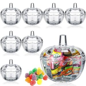 tanlade glass pumpkin candy jar halloween candy bowl pumpkin jars with lids pumpkin jar with cover transparent target glass candy dish with lid for halloween home party wedding decor (8)