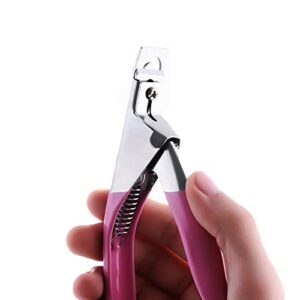 kiseki pink nail clippers acrylic uv false nails repair scissors tool nail edge cutter clipper manicure tool for fingernail art salon manicure tip