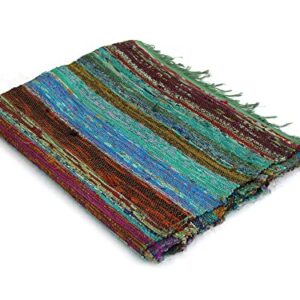 Handmade Braided Chindi Rug, Rag Rug, Area Rug, Carpet Rug, Runner Rug 3x5 Foot, 4x6 Foot, 5x7 Foot (3x5 Foot)