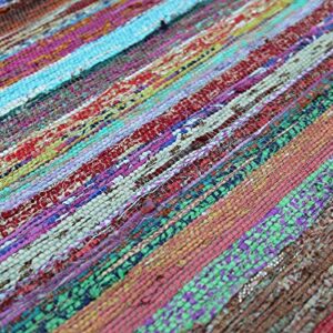 Handmade Braided Chindi Rug, Rag Rug, Area Rug, Carpet Rug, Runner Rug 3x5 Foot, 4x6 Foot, 5x7 Foot (3x5 Foot)