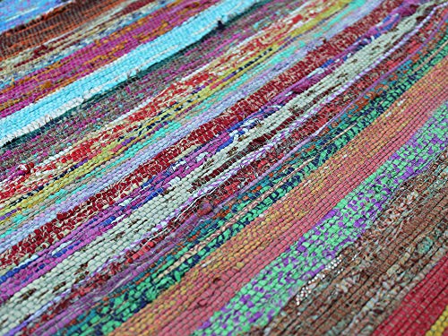 Handmade Braided Chindi Rug, Rag Rug, Area Rug, Carpet Rug, Runner Rug 3x5 Foot, 4x6 Foot, 5x7 Foot (3x5 Foot)