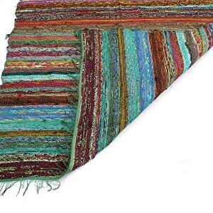 Handmade Braided Chindi Rug, Rag Rug, Area Rug, Carpet Rug, Runner Rug 3x5 Foot, 4x6 Foot, 5x7 Foot (3x5 Foot)