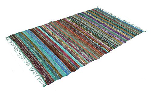 Handmade Braided Chindi Rug, Rag Rug, Area Rug, Carpet Rug, Runner Rug 3x5 Foot, 4x6 Foot, 5x7 Foot (3x5 Foot)