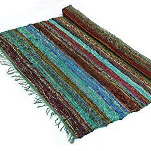 Handmade Braided Chindi Rug, Rag Rug, Area Rug, Carpet Rug, Runner Rug 3x5 Foot, 4x6 Foot, 5x7 Foot (3x5 Foot)