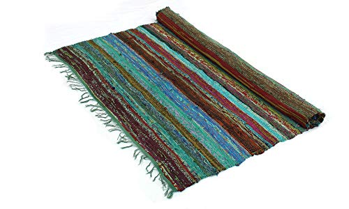 Handmade Braided Chindi Rug, Rag Rug, Area Rug, Carpet Rug, Runner Rug 3x5 Foot, 4x6 Foot, 5x7 Foot (3x5 Foot)