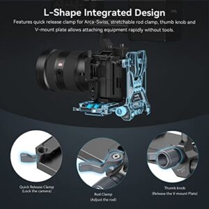 SMALLRIG Bundle V Mount Battery VB50, 3400mAh 50Wh 14.8V Mini V-Mount Battery V-Mount Battery Plate with Quick Release Plate for Arca-Swiss and 1/4"-20 Threads