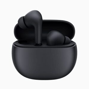 xiaomi redmi buds 4 active tws wireless earbuds, bluetooth 5.3 low-latency game headset with ai call noise cancelling, ip54 waterproof, 28h playtime, lightweight comfort fit headphones, black