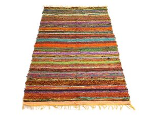 handmade braided chindi rug, rag rug, area rug, carpet rug, runner rug 3x5 foot, 4x6 foot, 5x7 foot, indian carpet (3x5 foot)