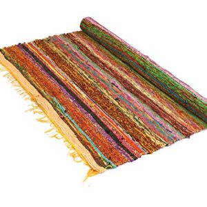 Handmade Braided Chindi Rug, Rag Rug, Area Rug, Carpet Rug, Runner Rug 3x5 Foot, 4x6 Foot, 5x7 Foot, Indian Carpet (3x5 Foot)