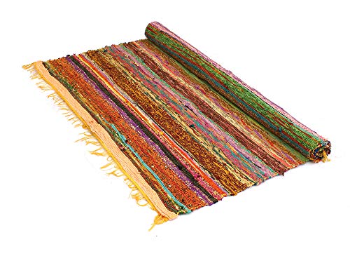 Handmade Braided Chindi Rug, Rag Rug, Area Rug, Carpet Rug, Runner Rug 3x5 Foot, 4x6 Foot, 5x7 Foot, Indian Carpet (3x5 Foot)