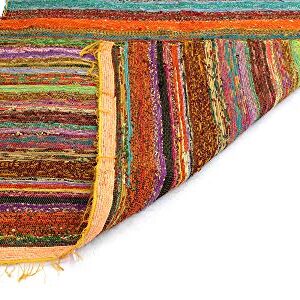 Handmade Braided Chindi Rug, Rag Rug, Area Rug, Carpet Rug, Runner Rug 3x5 Foot, 4x6 Foot, 5x7 Foot, Indian Carpet (3x5 Foot)