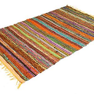 Handmade Braided Chindi Rug, Rag Rug, Area Rug, Carpet Rug, Runner Rug 3x5 Foot, 4x6 Foot, 5x7 Foot, Indian Carpet (3x5 Foot)