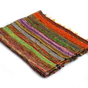 Handmade Braided Chindi Rug, Rag Rug, Area Rug, Carpet Rug, Runner Rug 3x5 Foot, 4x6 Foot, 5x7 Foot, Indian Carpet (3x5 Foot)