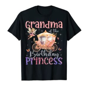 Grandma Of The Birthday Princess Fairy Theme Family Magical T-Shirt