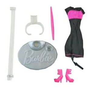 replacement parts for barbie digital dress doll - y8178 ~ replacement parts ~ includes dress, shoes, pink stylus and 3 pieces doll stand