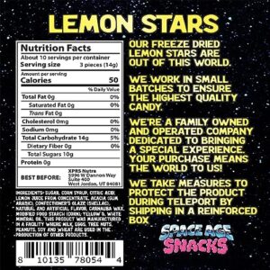 Freeze Dried Lemon Heads - Premium Freeze Dried Candy Shipped in a Box for Extra Protection - Space Age Snacks Freeze Dry Candy for All Ages Dry Freeze Candy (5 Ounces)