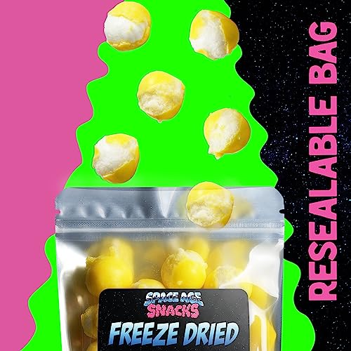 Freeze Dried Lemon Heads - Premium Freeze Dried Candy Shipped in a Box for Extra Protection - Space Age Snacks Freeze Dry Candy for All Ages Dry Freeze Candy (5 Ounces)