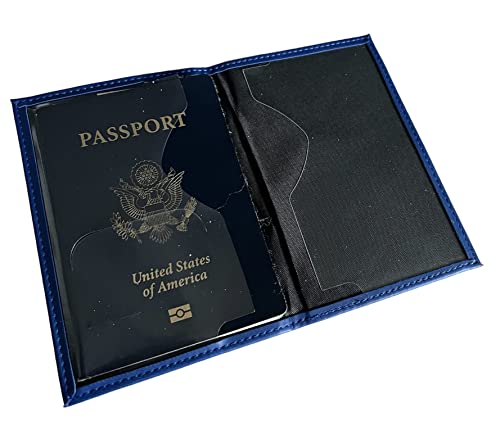 Sigma 1922 Gamma Rho Blue Passport Cover Holder Vegan Leather
