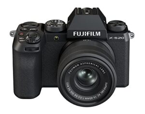 fujifilm x-s20 mirrorless digital camera xc15-45mm lens kit black