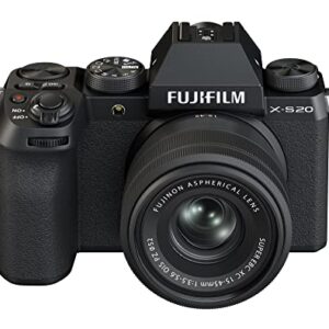 Fujifilm X-S20 Mirrorless Digital Camera XC15-45mm Lens Kit Black