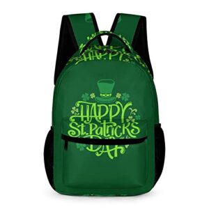 sderdzse backpack happy st. patrick's day laptop backpack casual daypack cute travel backpack for women men