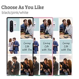 Custom Collage Photo Phone case for Samsung Galaxy Note 10 Plus Personalized Multiple Picture Slim Soft Shockproof Protective Phone Cover Customized Gift for Boyfriend Girlfriend  Family Friends