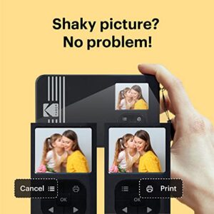 KODAK Mini Shot 2 Retro 4PASS 2-in-1 Instant Digital Camera and Photo Printer (2.1x3.4 inches) + 68 Sheets Bundle, White