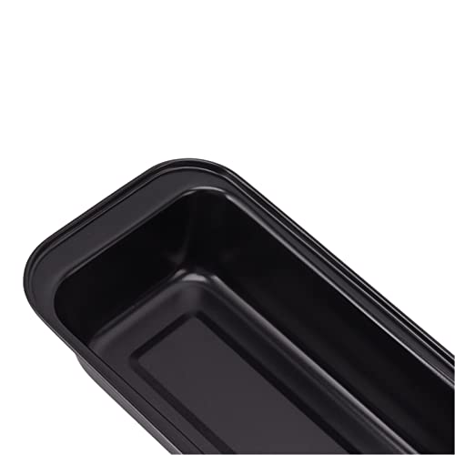 Baking Loaf Bread Pan, Reusable and Durable 3PCS Black Non Stick Coating Rectangular Mould Pan for Home Kitchen