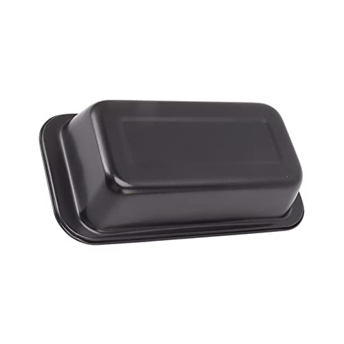 Baking Loaf Bread Pan, Reusable and Durable 3PCS Black Non Stick Coating Rectangular Mould Pan for Home Kitchen