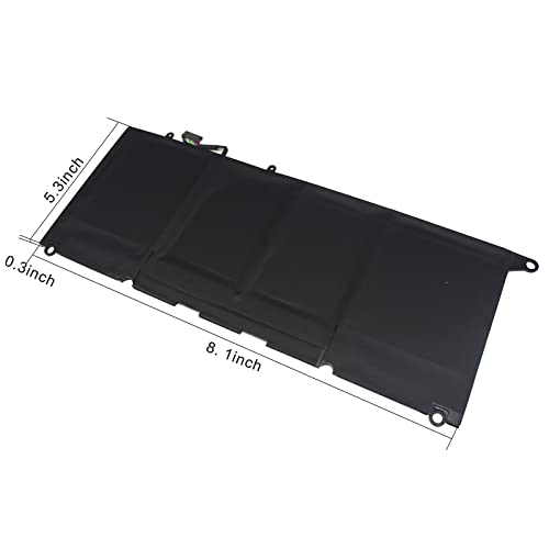 Shyarweyy XPS 13 9350 9343 90V7W JD25G Laptop Battery for Dell XPS13 XPS 13 9343 9350 13D-9343 13D-9343-3508 13-9350-D1608 13-9350-D1508G 13-9350-D1708 P54G 0DRRP 090V7W JHXPY 0N7T6 RWT1R 0RWT1R