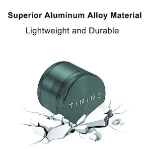 TIRIRS Aluminium Grinder 2 Inch Green.