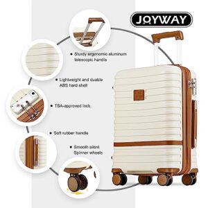 Joyway Luggage Set 3 Piece Suitcase Sets with Spinner Wheel,Hardside Expandable Travel Laggage with TSA Lock