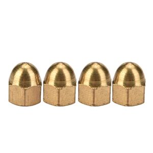brass acorn nut kit dome brass hex acorn, m5 brass acorn nuts head cap hex nuts set vehicle fasteners (m3(20pcs))