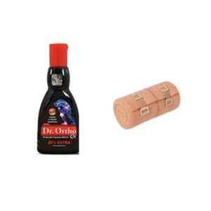 Dr. Ortho Oil an Ayurvedic Medicine 100ml by Dr.Ortho + Crepe Bandage Combo