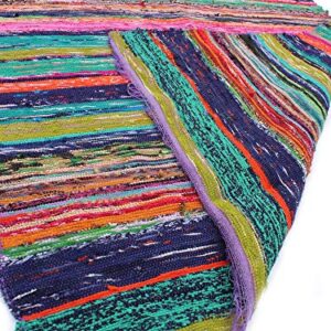 Handmade Braided Chindi Rug, Rag Rug, Area Rug, Carpet Rug, Runner Rug 3x5 Ft, 4x6 Ft, 5x7 Ft, Carpet Rug (4x6 Ft (28x72 Inch))