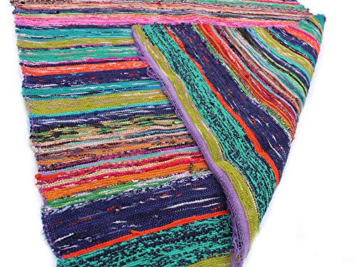 Handmade Braided Chindi Rug, Rag Rug, Area Rug, Carpet Rug, Runner Rug 3x5 Ft, 4x6 Ft, 5x7 Ft, Carpet Rug (4x6 Ft (28x72 Inch))