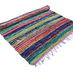 Handmade Braided Chindi Rug, Rag Rug, Area Rug, Carpet Rug, Runner Rug 3x5 Ft, 4x6 Ft, 5x7 Ft, Carpet Rug (4x6 Ft (28x72 Inch))