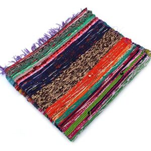 Handmade Braided Chindi Rug, Rag Rug, Area Rug, Carpet Rug, Runner Rug 3x5 Ft, 4x6 Ft, 5x7 Ft, Carpet Rug (4x6 Ft (28x72 Inch))