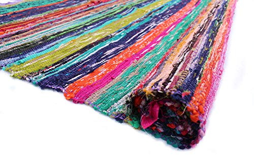 Handmade Braided Chindi Rug, Rag Rug, Area Rug, Carpet Rug, Runner Rug 3x5 Ft, 4x6 Ft, 5x7 Ft, Carpet Rug (4x6 Ft (28x72 Inch))