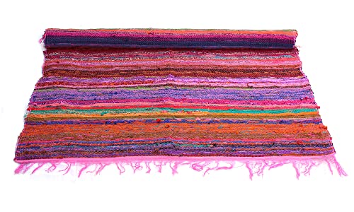 Handmade Braided Chindi Rug, Rag Rug, Area Rug, Carpet Rug, Runner Rug 3x5 Foot, 4x6 Foot, 5x7 Foot, Carpet Area Rug (3x5 Ft (36x60 Inch))