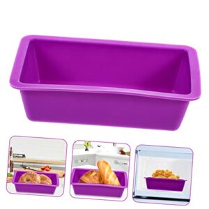 Cabilock Egg Cake Mold Mini Chocolates Mini Cake Molds Loaf Pans for Baking Bread Silicone Cake Mould Bread Pan Silicone Baking Mold Nonstick Toast Mold Toast Box Baking Cup Bakeware Oven