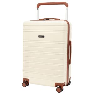 Travelers Club 20" Navigate Luggage, Ivory, 2PC Set