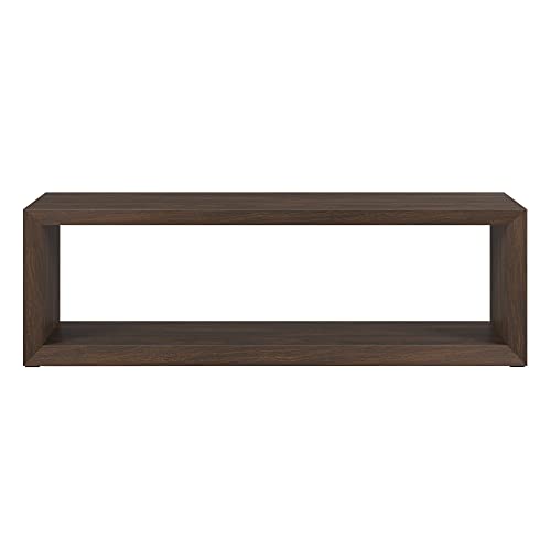 Henn&Hart Osmond Coffee Table, 58" Wide, Brown