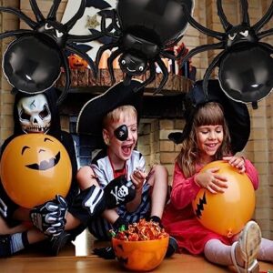 10 Pcs Spider Foil Balloons Halloween Decorations - 32.5" Black Spider Balloon 3D Realistic for Halloween Party Decorations Birthday Party Supplies for Home