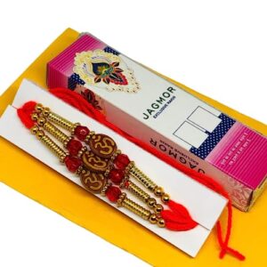 JAGMOR Rakhi Threads, Set of 3 OM Rakhi for Brother, Rakhi Bracelet for Brothers, Rakhi Thread, Bhai Rakhi, Bro Rakhi