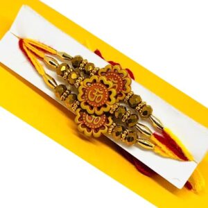 TheNext7 Set of 3 OM Rakhi, OM pendant Designer Raksha Bandhan Rakhi Gift Rakhi for brother Rakhi threads bracelets