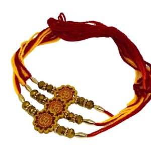 TheNext7 Set of 3 OM Rakhi, OM pendant Designer Raksha Bandhan Rakhi Gift Rakhi for brother Rakhi threads bracelets