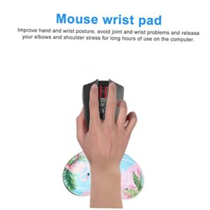 Mikikit 1 Set Mouse Pad Wristband Keyboard for PC Gel Wrist Rest Mouse for PC Wrist Pad for Keyboard Laptop Wrist Rest Keyboard Rest Pad Memory Hand Rest Gaming Mouse Mat Hand Mousepad Mat